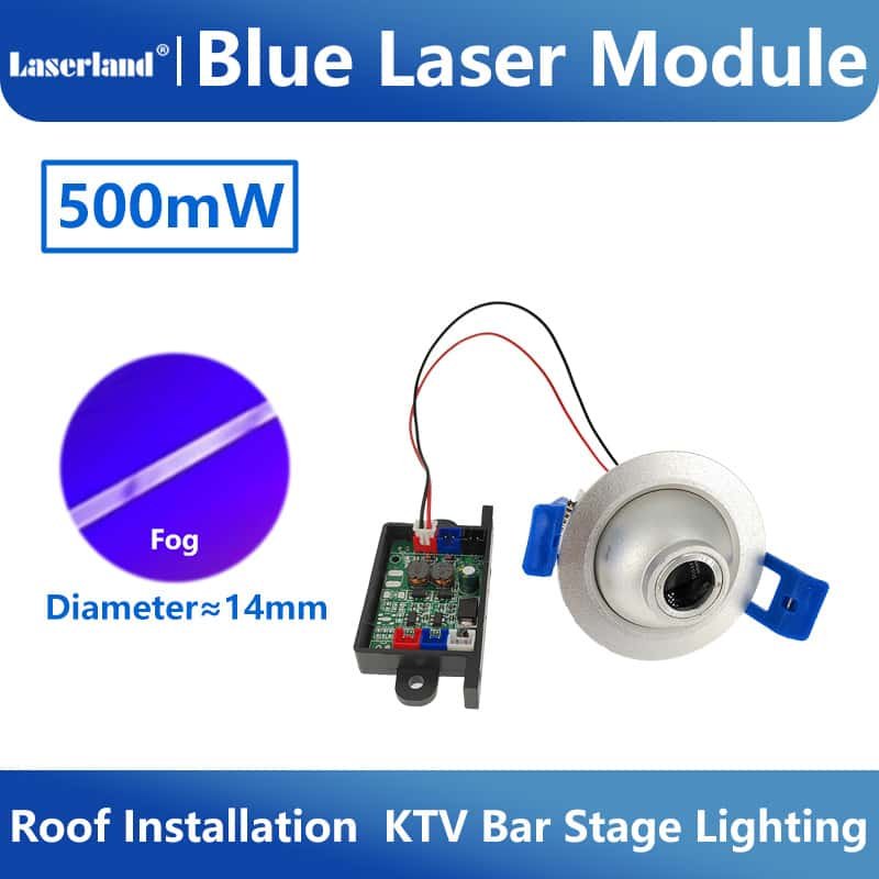 450nm 500mW Blue Embeded Laser Head Bar KTV Ball Stage Light Laser Module TTL