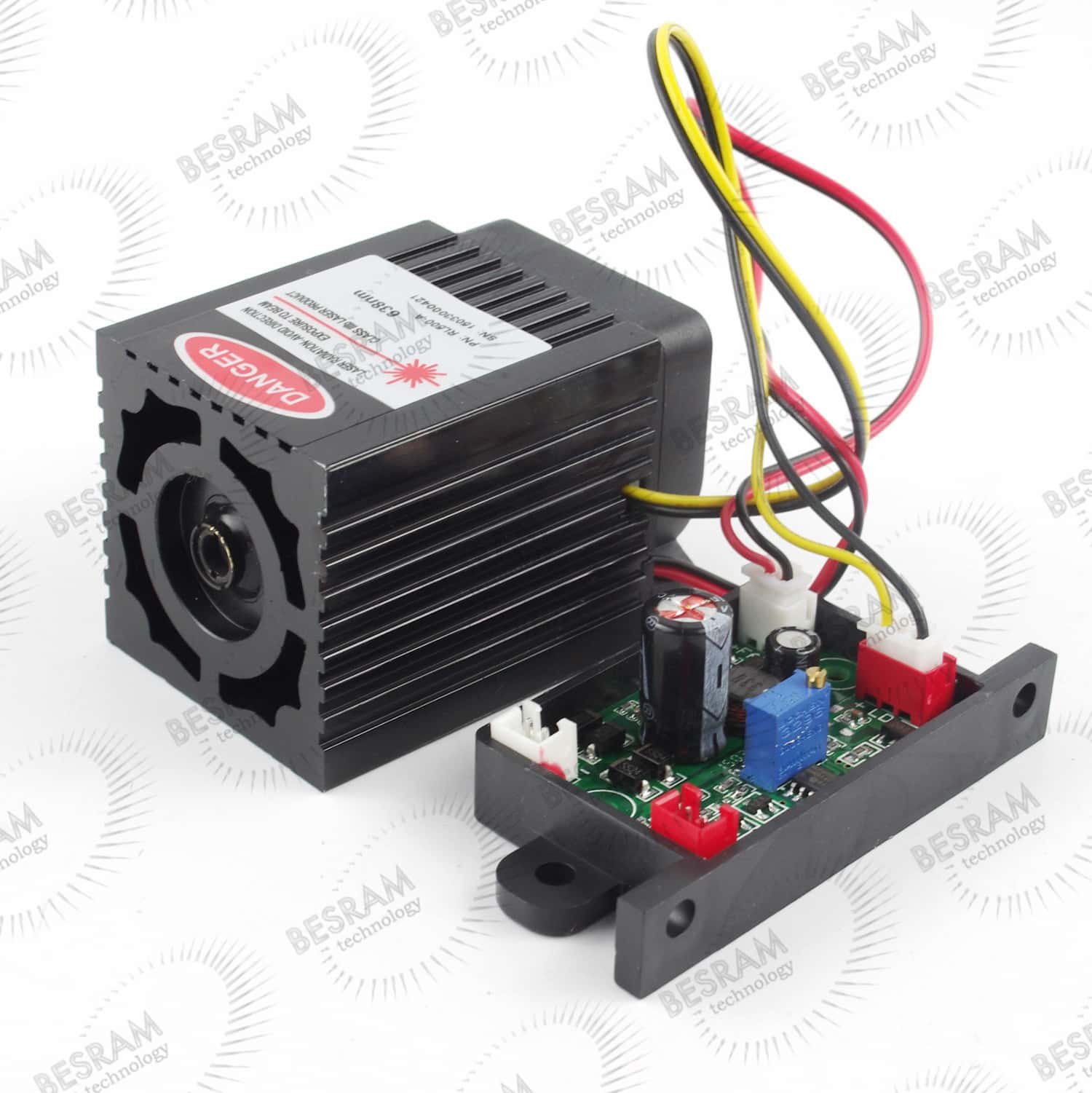 40*40*43MM 66.5mm 520nm200mW 12V Fat Beam Green Laser Diode Diode Laser Module Stage Lighting Effect with Fan - Image 3