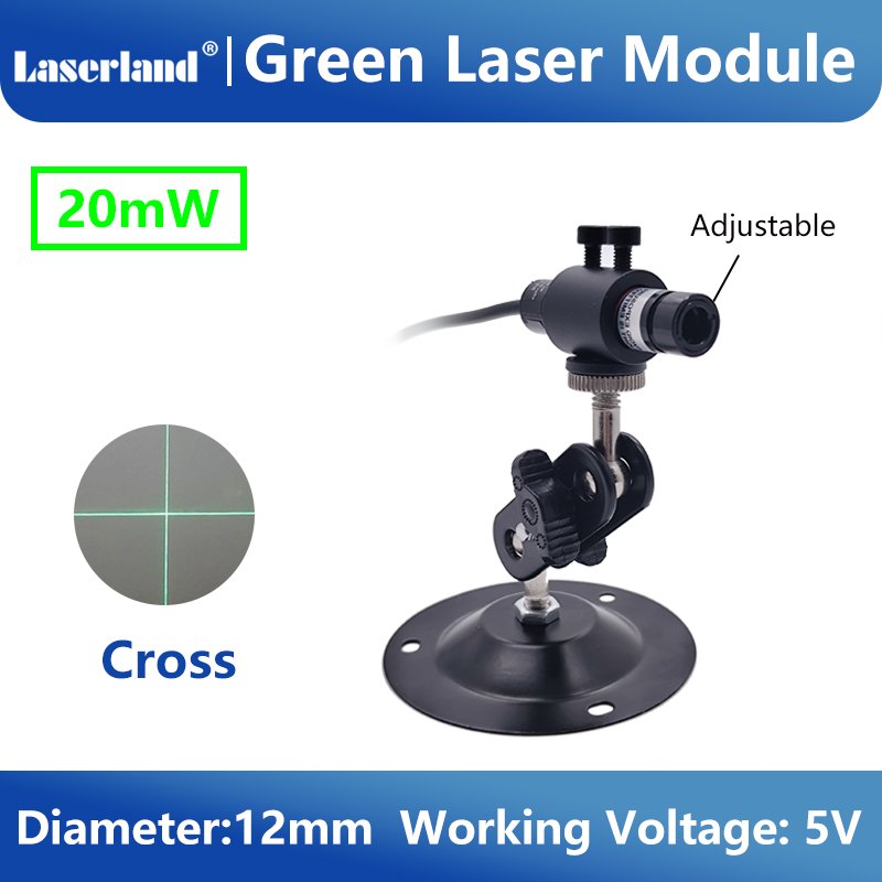 12mm Green Cross Laser Module for Garment Production Heat up Screen Printing Fabric Alignment (USB) - Image 8