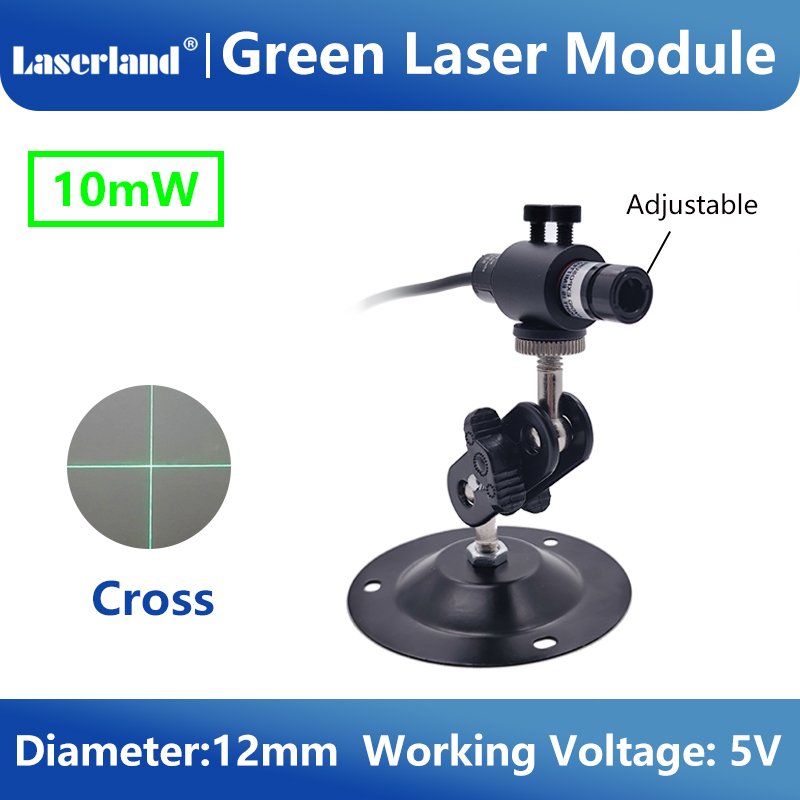 12mm Green Cross Laser Module for Garment Production Heat up Screen Printing Fabric Alignment (USB) - Image 6