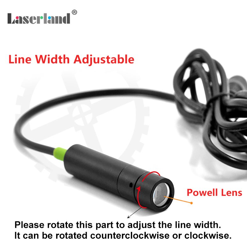 12mm 650nm Red Powell Lens Laser Focusable Line Module Uniform Line for Machine Vision Laser Scanning Use - Image 6