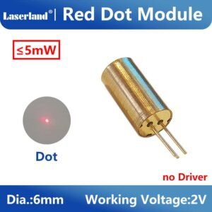 Alternative view of 6mm/8mm 650nm 5mW 50mW Red Dot Laser Module