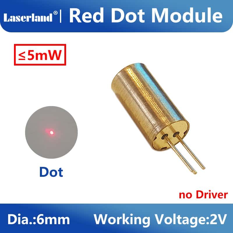 6mm/8mm 650nm 5mW 50mW Red Dot Laser Module - Image 2