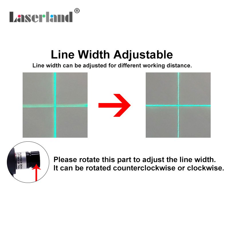 12mm Green Cross Laser Module for Garment Production Heat up Screen Printing Fabric Alignment (DC) - Image 8
