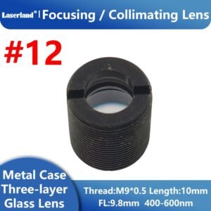 #12 400nm-600nm M9 P0.5 FL9.8mm Length 10mm Focal Collimating for Blue Laser Diode
