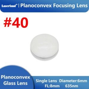 #40 Dia.6mm FL8mm 400-700nm Plano-convex Lens Single Lens Glass Focusing Lens Coated Focus Lens
