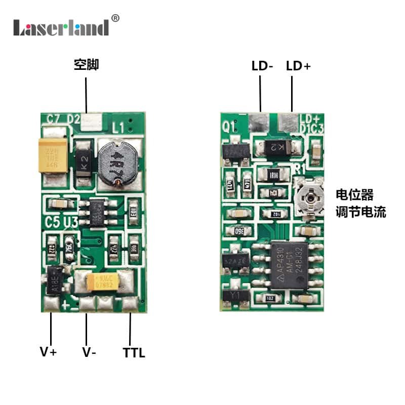 405nm 450nm 520nm Blue Green Laser Diode Constant Current Buck Drive Circuit Board - Image 2