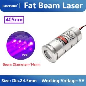 Alternative view of 25mm 405nm 150mW Violet Blue Dot Fat Beam Laser Module KTV Bar DJ Stage Lighting