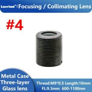 #4 600nm-1100nm M9 P0.5 FL9.3mm Length 10mm Focal Collimating for Red IR Laser Diode