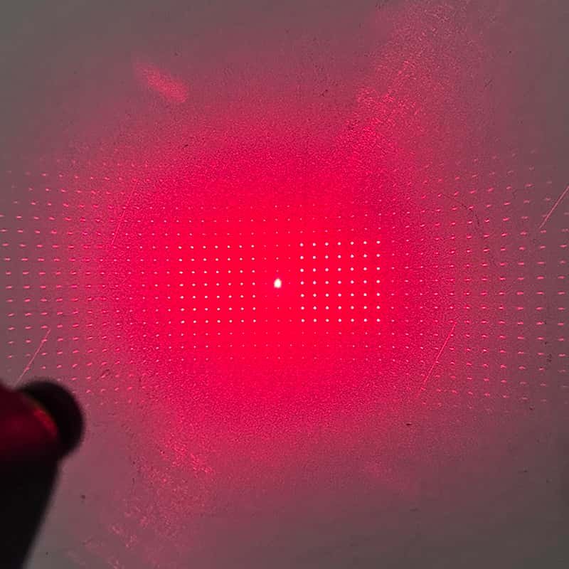 5pcs/pack 5mm DG Grating Lens DOE Diffractive Optical Elements Lens Laser Light Pattern Projection 7×7 - Image 4