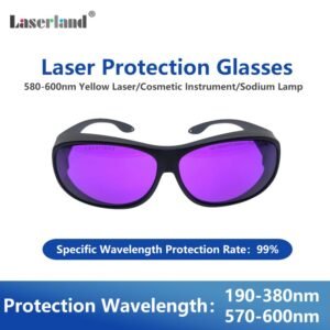 T10 190nm-380nm 570nm-600nm UV Yellow Laser Lighting Lampworker Glass Blowing Sodium Lamp Safety Protective Glasses OD4+