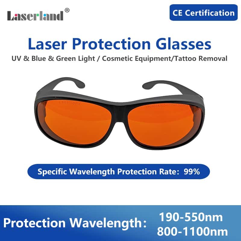T3G 190-550nm&800-1100nm OD5+ Blue Green+IR Laser Protective Goggles Safety Glasses CE