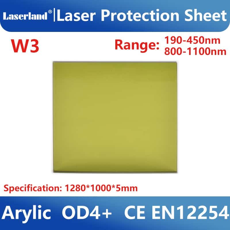 Industrial Laser Window Protection Sheet Shield Clear View Acrylic Safety Screen Standard Size - Image 2