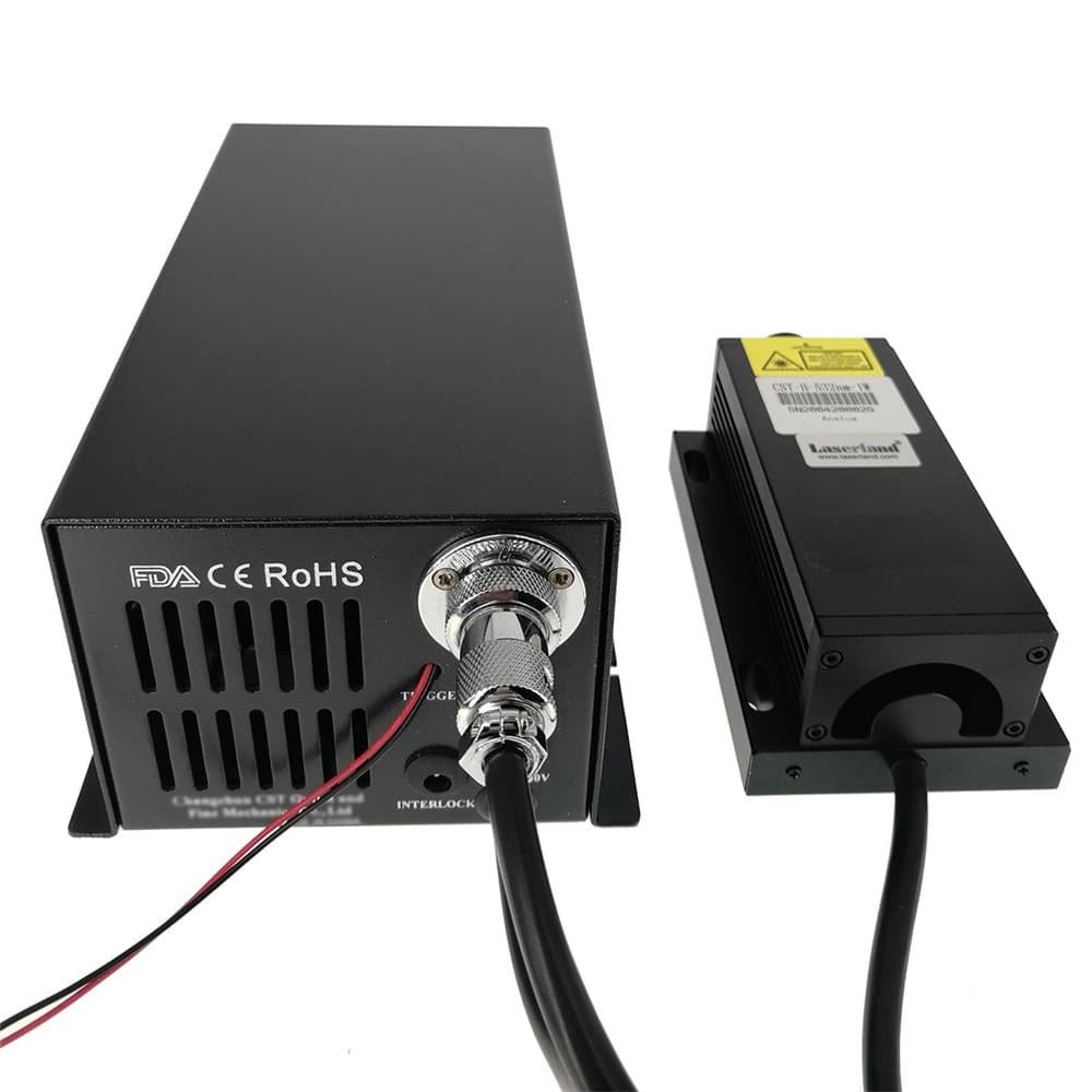532nm 1W Lab Use Industrial Green Dot DPSS High Power Laser Module Pumped Solid Stated Green Laser Analog - Image 4