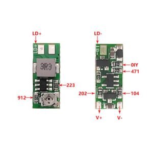 Alternative view of 3-5V 405nm 450-475nm 520nm Blue Green Laser Diode LD Diver Circuit Board Power Supply