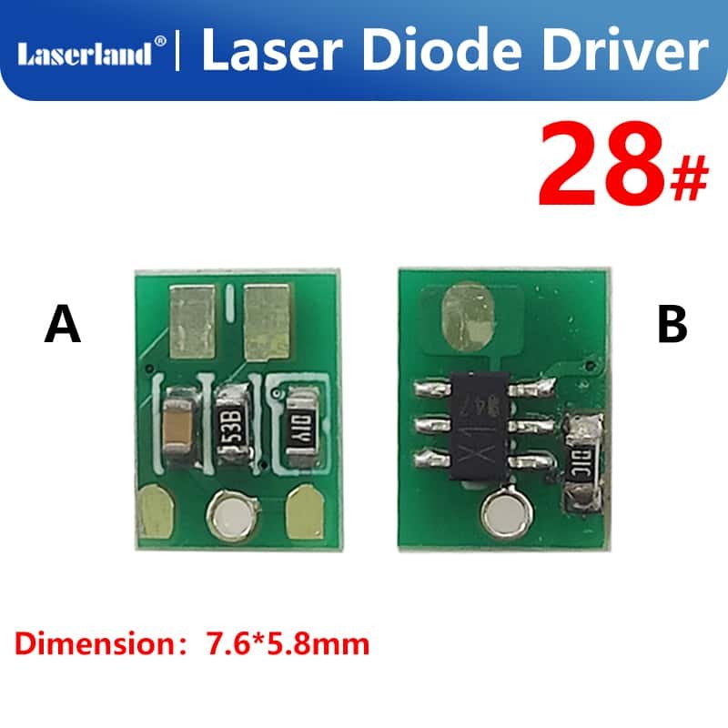450nm 520nm Blue Green Laser Diode 2.7-5V 5-60mW Driving Circuit N-type Low-power Adjustable Current
