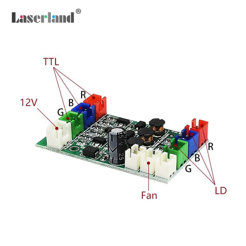 Laser Diode Driver Constant Power Board Laser Module Circuit Board with Charging Circuit - Image 3
