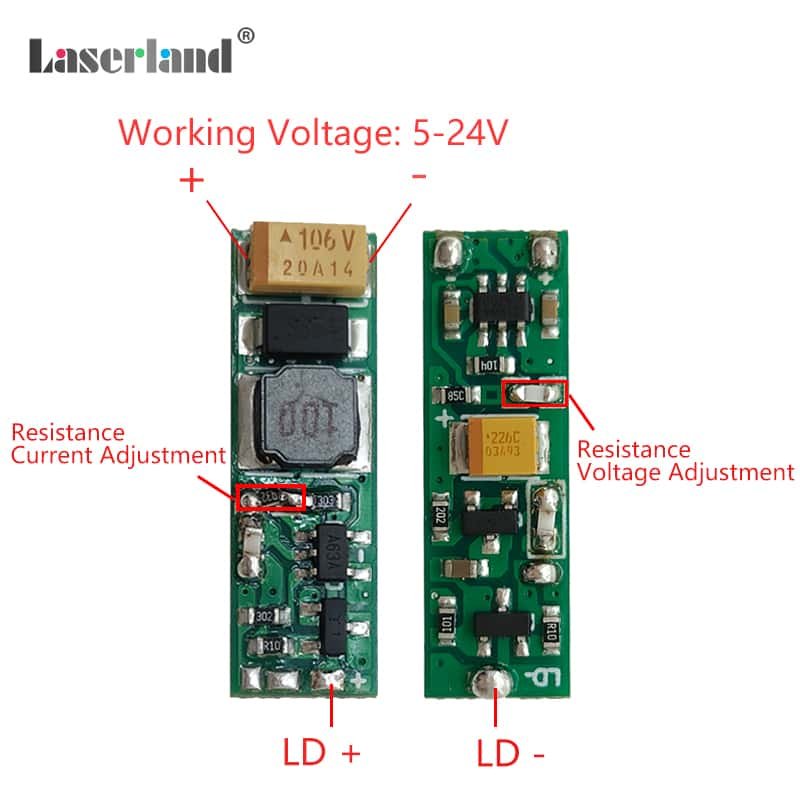 400-980nm Constant Current Laser Driver Board 5-24V 1A High-power ACC Board - Image 3
