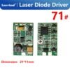 450nm 520nm Blue Green Laser Diode Constant Current Driver Circuit Board 12V 17-160mA